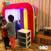 Colorful custom kids gift inflatable LED photo booth tent for party