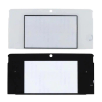 Glass Top Upper Screen Frame Lens Cover LCD Screen Protector with Adhesive for NS 3DS Game Consoles Repair