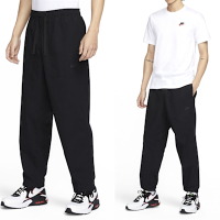 Nike As Nk Club Barcelona Pant 男款 黑色 輕量 寬鬆 運動 長褲 FN3097-010