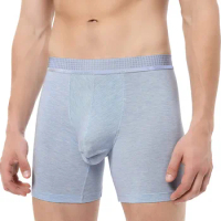 Separatec Men's Soft Micro Modal Separate Pouch Underwear Long Leg Boxer