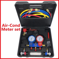 High Quality Aircond Meter Set R410a R32 R22 R134A Air Cond Meter Gauge R12 R134 Air Conditioner Met