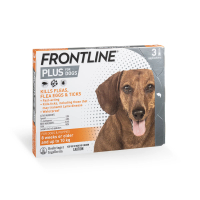 Frontline - Frontline Plus犬用防蝨防牛蜱滴劑 (<10kg) (Orange) HK-53177 三支裝<此日期前最佳：2027.10> 1盒