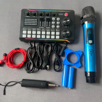 COMBO THU ÂM LIVESTREAM F998 và 1 mic không dây sam Limited