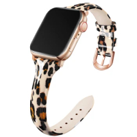 Compatible for Apple Watch Bands 38mm 40mm, Non-Fade Slim Genuine Patent Leather Wristband for Women Apple iWatch Series Se/6/5/