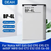1500mAh BP-4L BP4L BP 4L Replacement Phone Battery For Nokia N97 E61i E63 E90 E95 E71 6650F N810 E63 E72 E52 E55 E6-00 6760s