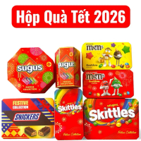 Hộp Kẹo Quà Tết 2026 Sugus M&M's Snickers & Skittles Festive Collection Thưởng Thức Hương Vị Tuyệt V