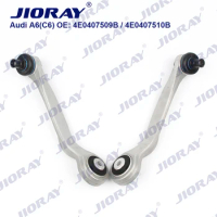 JIORAY Pair Front Upper Suspension Control Arm Curve For Audi A6 4F2 4FH 4F5 A6L C6 A8 VW Phaeton 3D2 4E0407509B 4E0407510B