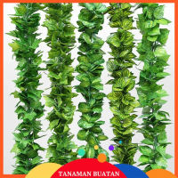 Daun Rambat Palsu Sulur 1M Srigading Ivy Anggur Semangka Mangkok Dekorasi Juntai Wisteria Tanaman De