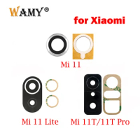 Original New Rear Back Camera Glass Lens For Xiaomi Mi 11 Lite 5G 11T Pro With Glue Adhesive