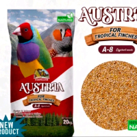 Farmland Austria สูตร A-8 ขนาด 20 กิโลกรัม อาหารนกธัญพืชรวมสำหรับนกฟินช์เขตร้อนและนก ขนาดเล็กอื่นๆ เ