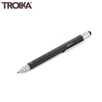 德國TROIKA多功能5合1工程筆工具筆PIP20(多色;多用途:起子/水平/觸控/油性原子筆;台灣製)隨身筆CONSTRUCTION PEN
