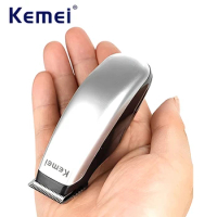 Kemei Mini Hair Trimmer Portable Hair Clipper Barber Hair Cutting Machine Replaceable Battery Trimmer Machine for Men KM-666