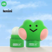 Line Friends Anime Lenini Binini Doll Shaped Lip Balm Kawaii Moisturizing Lip Balm Cartoon Autumn Winter Lip Balm Cute Mini Gift