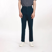 กางเกงผู้ชายขายาว ทรงเข้ารูป รุ่น JH F2PT0214-MH - สีกรมท่า