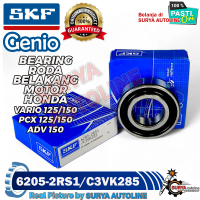BEARING SKF GENIO ORIGINAL TIPE 6205-2RS1/C3VK285 LAHER UNTUK RODA BELAKANG MOTOR HONDA VARIO 125 / 