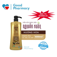 Dầu gội dược liệu Nguyên Xuân Vàng bồng bềnh 600ml (Siêu to khổng lồ tặng 10% -> 660ml) - Giảm rụng,