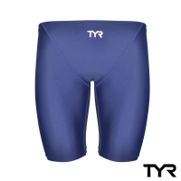 【TYR】泳褲 男用 及膝 藍色 Solid Jammer(修身塑型剪裁)