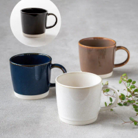 【DAIDOKORO】日本製陶瓷杯*2入 咖啡杯 茶杯 馬克杯 對杯 杯子 可微波 洗碗機適用(2入組 300ml)