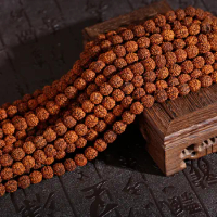 108pcs Ethnic Vajra Bodhi Rudraksha Beads For Making Bracelet Accessories Meditation Mala Prayer Tibetan Buddhism