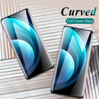 2Pcs Full Curved Cover Glass For Vivo X100 Pro 5G Tempered Glass Vavo X100Pro X 100 VivoX100 VivoX100Pro 6.78in Screen Protector