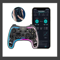 Wireless Transparent Grip Pro Gamepad Controller Compatible with Nintendo Switch Switch Lite Switch OLED Android IOS Windows PC