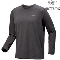 Arcteryx 始祖鳥 Cormac 男款 快乾長袖圓領衫/排汗衣 X000009719 雜黑 Black-Heather