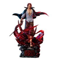 37Cm Gk Best Studio One Piece Red Hair Pirates Four Emperors Shanks Anime Action Figure Model Garage Kit Statue Toys