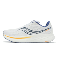Saucony 慢跑鞋 Ride 18 男鞋 白 藍 黃 緩衝 回彈 運動鞋 索康尼 S21000164