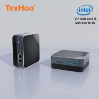 TexHoo Mini PC Intel Celeron N100 CORE i3 i5 AMD Ryzen 7 5800 Ryzen 5 5500U NUC Desktop Gaming Computer DDR4 DDR5 WIFI5 BT4.2