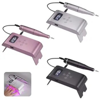 3 in 1 Nail Drill Machine 35000 RPM Wireless Rechargeable Manicure Machine for Polisher Pedicure Electric Drill With Nail Dryer