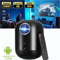 WZATCO T010 5G Wifi Android 11 Smart Full HD 1080P Dust-proof Auto Focus 4K LED Projector Video Beamer Mini Projectors Proyector