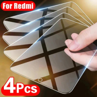 4Pcs Tempered Glass For Xiaomi Redmi Note 12 11 9 8 7 Pro Max 9A 9C 10S Glass Protective Glass For Redmi Note 11 Pro 5G Note 8T