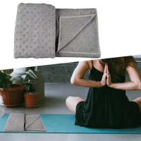 Yoga Towel Accessory Non Slip Training with Storage Bag Yoga Mat Towel Sweat Absorbent for Fitness Travel Indoor Pilates Workout