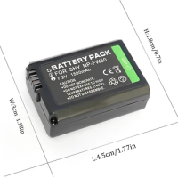 1500mAh NP-FW50 NPFW50 Battery for SONY DSC-RX10, RX10 II, RX10 III, RX10 IV, ILCE-QX1, A7R, A7 II, A7S, A6500 Camera Batterie