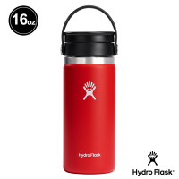 Hydro Flask 16oz/473ml 寬口旋轉咖啡蓋保溫瓶 棗紅色