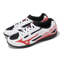 Mizuno 桌球鞋 Crossmatch Sword 2 男鞋 女鞋 白 黑 皮革 止滑 輕量 室內運動 美津濃 81GA2430-04