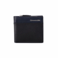【Crocodile】男生皮夾 L型拉鍊 真皮錢包 10卡拉鍊 植鞣革 Square2.0系列-0103-11603-鱷魚皮件(