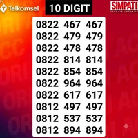 KARTU PERDANA NOMOR CANTIK SIMPATI 10 DIGIT NOMOR CANTIK TELKOMSEL 10 DIGIT 0812 PRABAYAR 0812 894 8