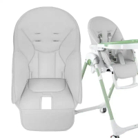 （ISG)  Baby Hight Chair Cushion For Dinner Chair PU Leather Solid Color Seat Case Baby Chair Accesso