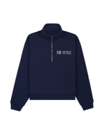 JFK Quarter Zip - Navy/White