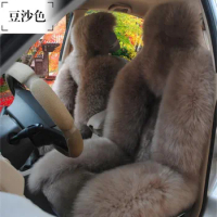 Keep warm car seat cover wool шерсть Sheepskin For Nissan Qashqai Note Murano March Teana Tiida Almera X-trai auto accessories