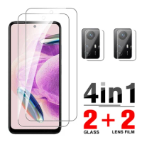 4in1 Tempered Glass Case For Xiaomi Redmi Note 12S Redmy Note12S Note12 S Not 12 S 4G 5G Screen Protector Camera Protective Film