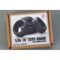 Hobby Design 1/24 HD03-0619 16' Toyo R888 Tires For Tamiya 240Z Tires Model Car Modifications Hand Made Model