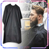 Barbershop Cape Jubah Pangkas Rambut Hitam Celemek Potong Rambut Anti Air Salon Cape Kain