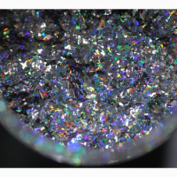 Holographic Ultra Fine Glitter Powder Laser Resin Glitter PET Flakes Crafts Sequins Epoxy Chips Flakes for Tumblers Slime Making