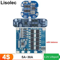 Lifepo4 BMS 4S 12V 5A 8A 10A 20A 30A 18650 Lithium Battery Charge Protection Board Protective Circuit Charging Module for Tools