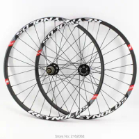 Newest Mountain bike matt UD full carbon fibre bicycle disc brake wheelset carbon clincher tubeless rims MTB 27.5/29er
