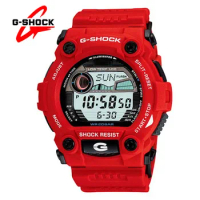 Top G-SHOCK G-7900 Watches Men Quartz Cool Black Carbon Fiber Protective Structure Sports Leisure LED Dial Dual Display Watch