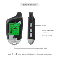 2 way car alarm LCD pager ultrasonic sensor car alarm system shock sensor vibration alarm warning