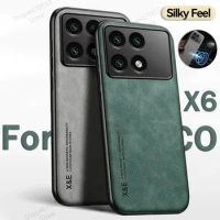 Luxury Sheepskin Leather Case For POCO X6 F5 X5 X3 Pro NFC F3 M5 X4 F4 GT Shockproof Cover For POCO M4 X4 Pro F2 Pro Accessories
